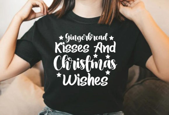 Gingerbread Kisses and Christmas Wishes Graphics