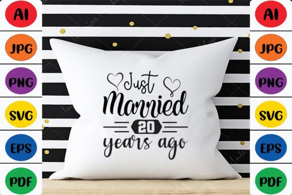 Just Married 20 Years Ago Graphics