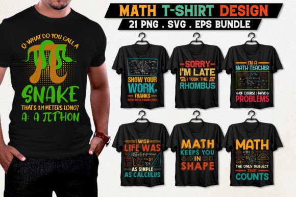 Math T-Shirt Design Bundle