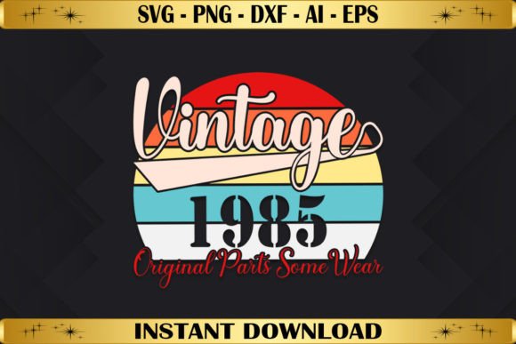 Vintage 1985 Original Parts Some Wear Graphics